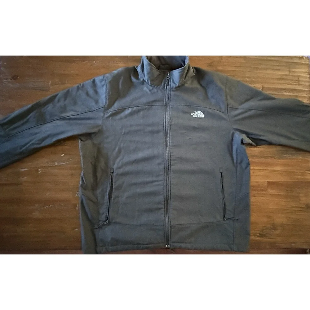 The North Face Apex ClimateBlock Softshell Jacket Men's XXL Gray Full Zip